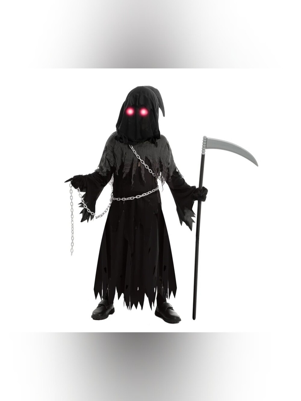 Spooktacular Creations Child Unisex Glowing Eyes Grim Reaper Costume